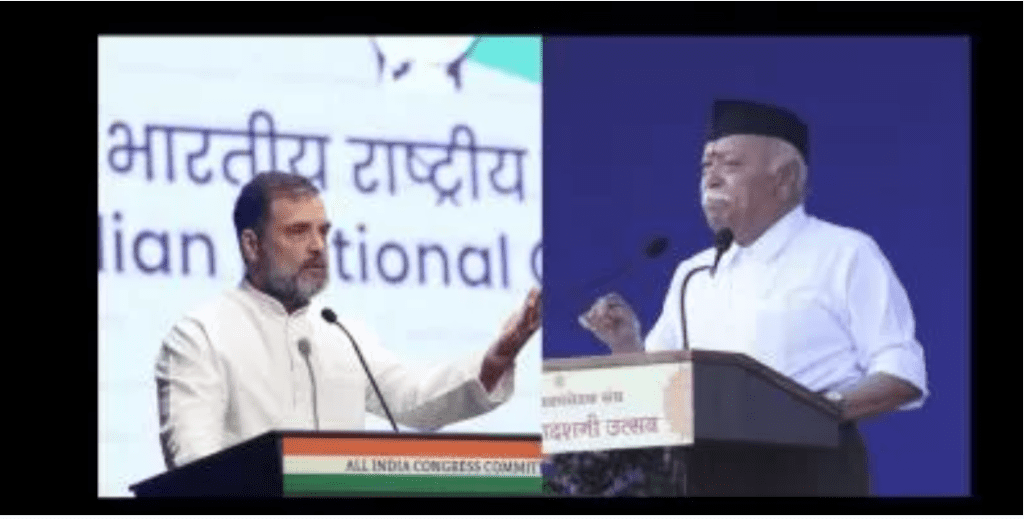 Why Rahul Gandhi Calls Mohan Bhagwat’s 1947 Remark ‘Treason’