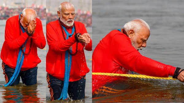 Modi takes Holy Dip at Kumhmela